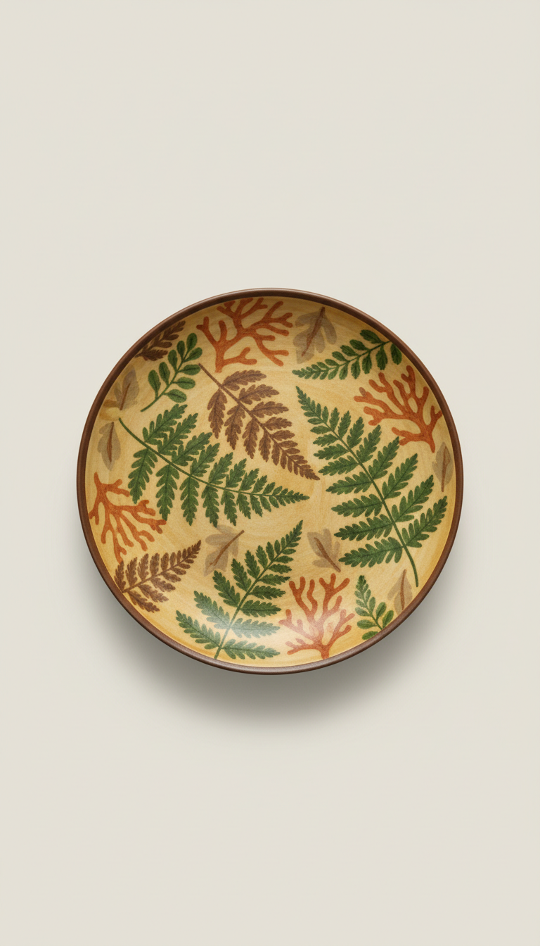 Rainforest Fern Ceramic Plate Exclusive Edition
